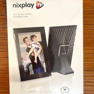NIXPLAY 10.1 Touch Screen Smart Photo Frame Black Silver